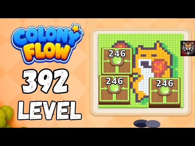Colony Flow! Level 392 board layout