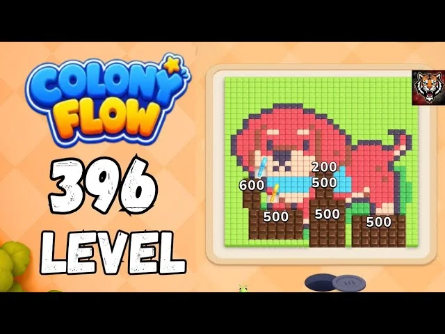 Colony Flow! Level 396 board layout
