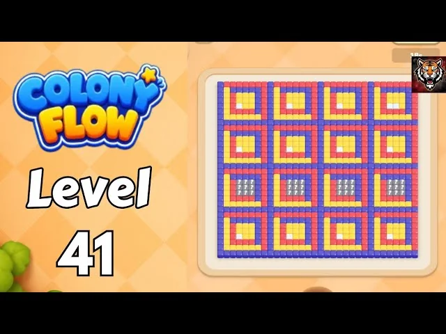 Colony Flow! Level 41 board layout