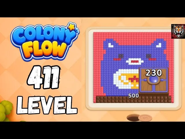 Colony Flow! Level 411 board layout