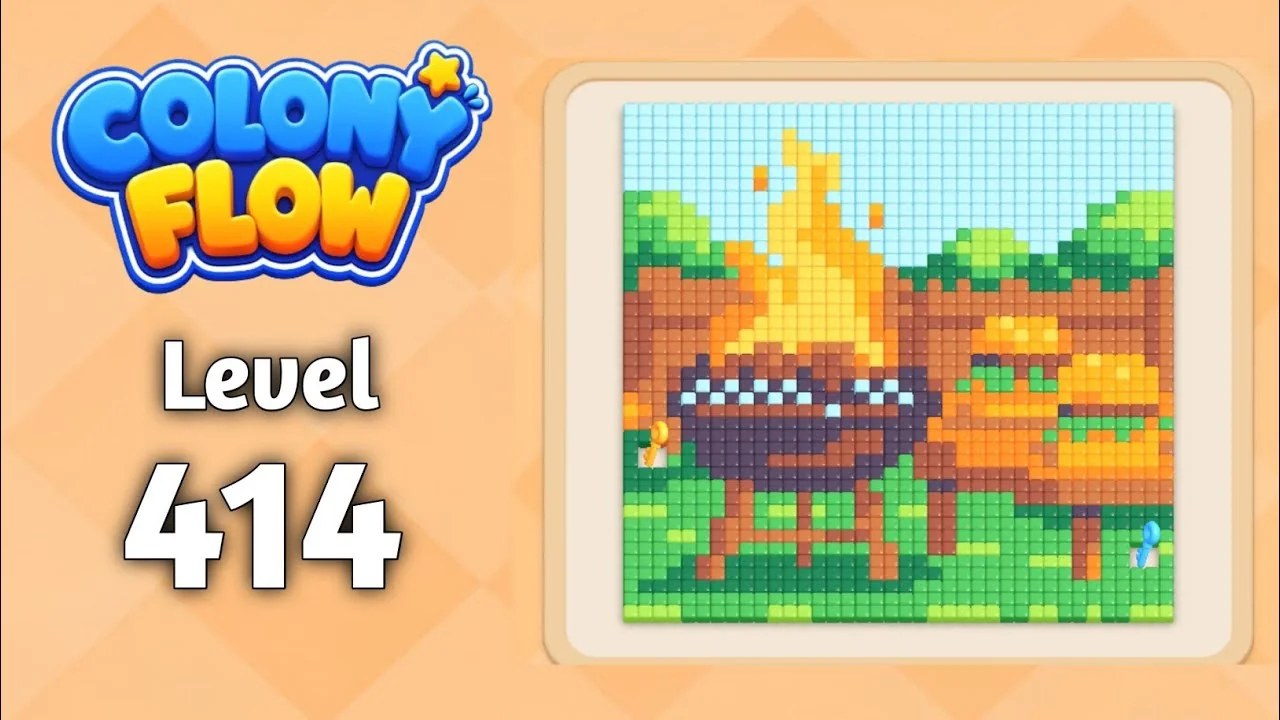 Colony Flow! Level 414 board layout