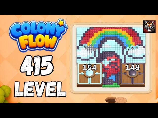 Colony Flow! Level 415 board layout