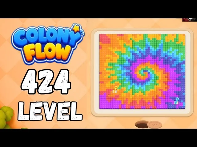 Colony Flow! Level 424 board layout