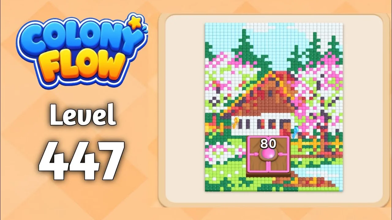 Colony Flow! Level 447 board layout