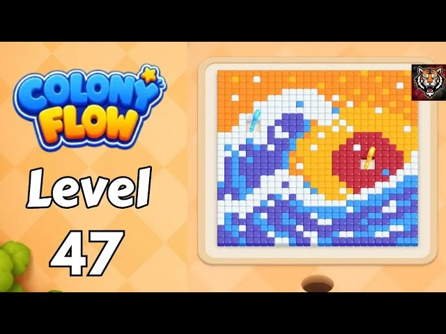 Colony Flow! Level 47 board layout