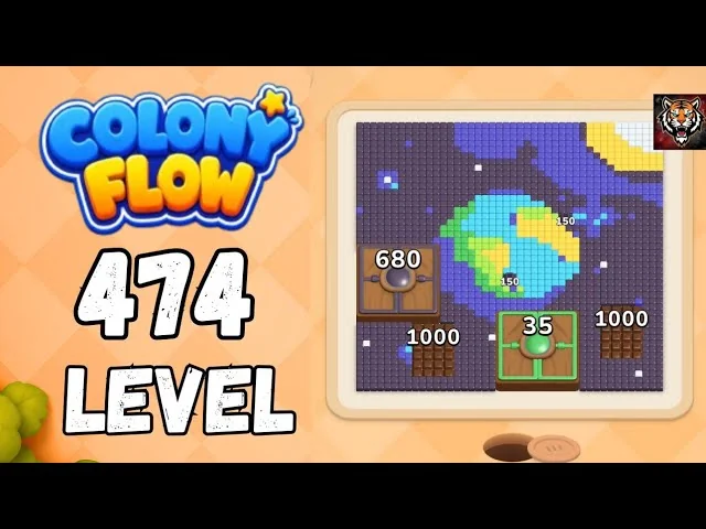 Colony Flow! Level 474 board layout
