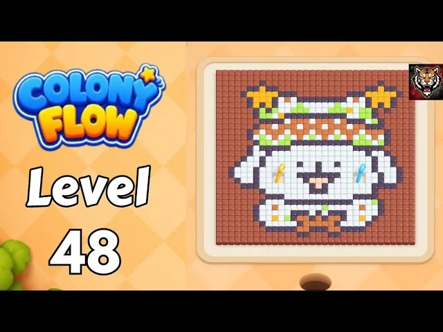 Colony Flow! Level 48 board layout