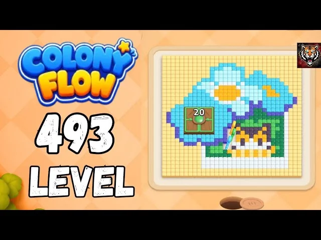 Colony Flow! Level 493 board layout