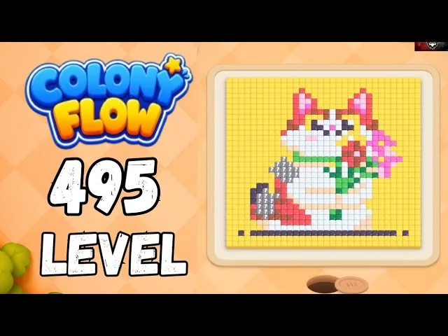 Colony Flow! Level 495 board layout