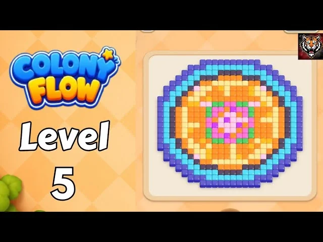 Colony Flow! Level 5 board