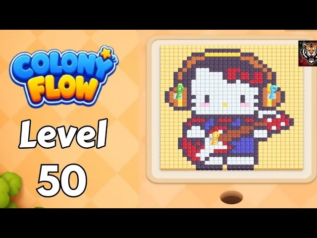 Colony Flow! Level 50 board layout