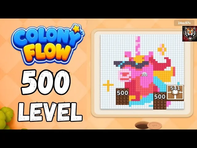 Colony Flow! Level 500 board layout
