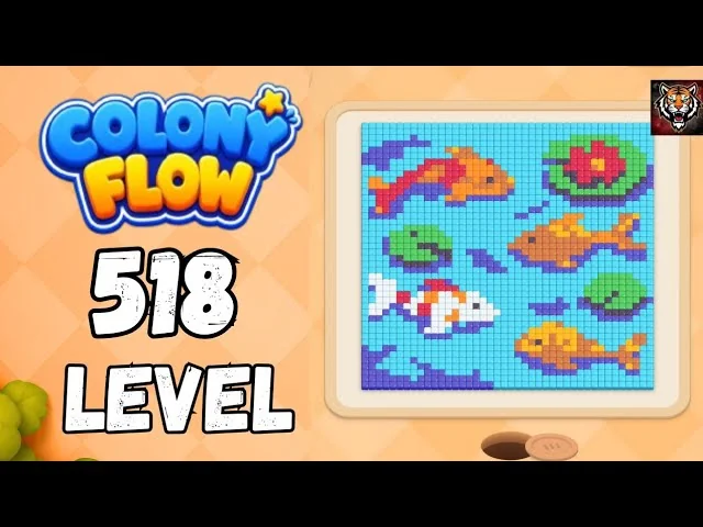 Colony Flow! Level 518 board layout