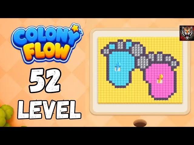 Colony Flow! Level 52 board layout
