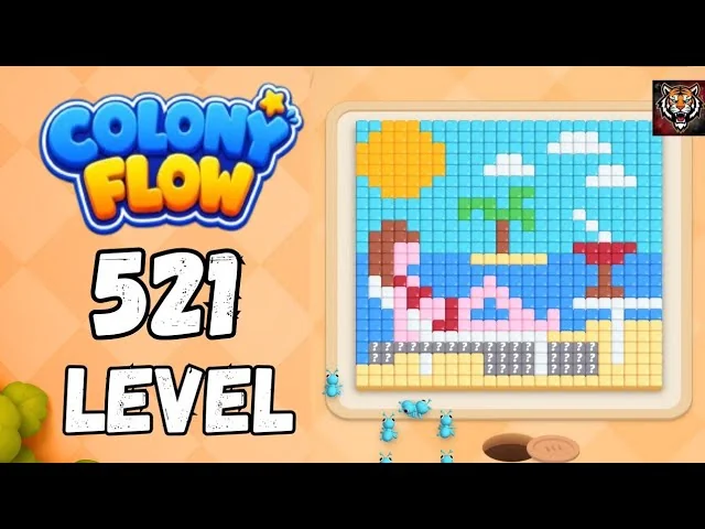 Colony Flow! Level 521 board layout