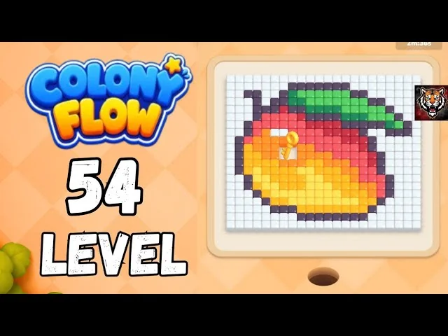 Colony Flow! Level 54 board layout