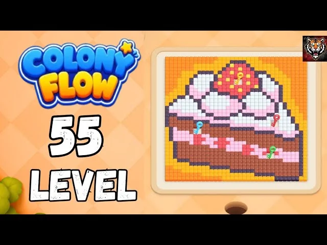 Colony Flow! Level 55 board layout
