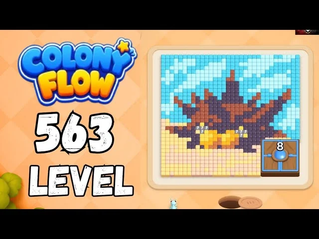 Colony Flow! Level 563 board layout