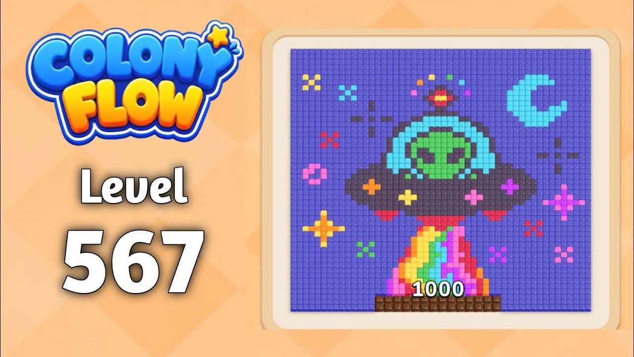 Colony Flow! Level 567 board layout