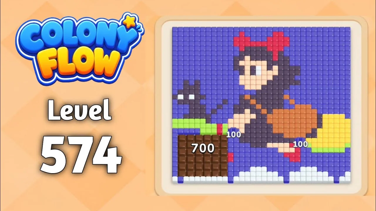 Colony Flow! Level 574 board layout