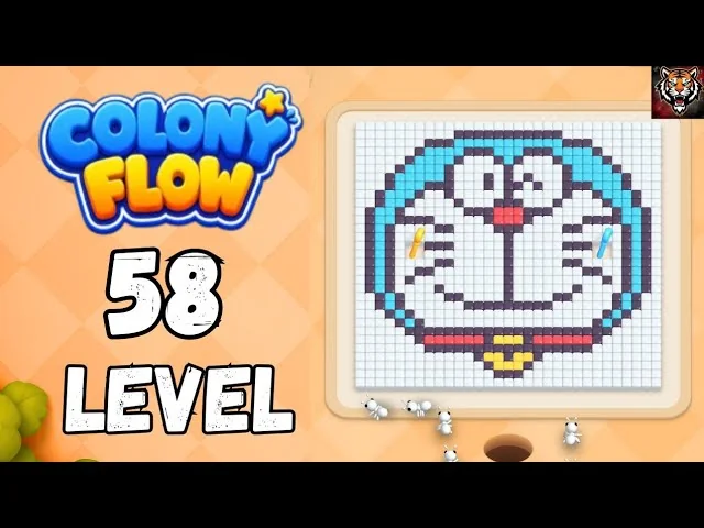 Colony Flow! Level 58 board layout