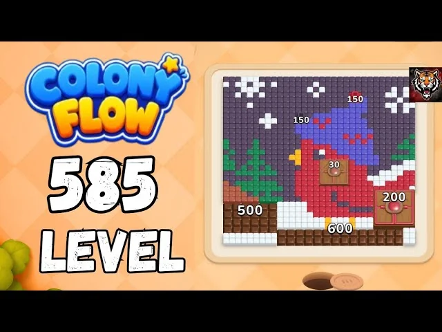 Colony Flow! Level 585 board layout