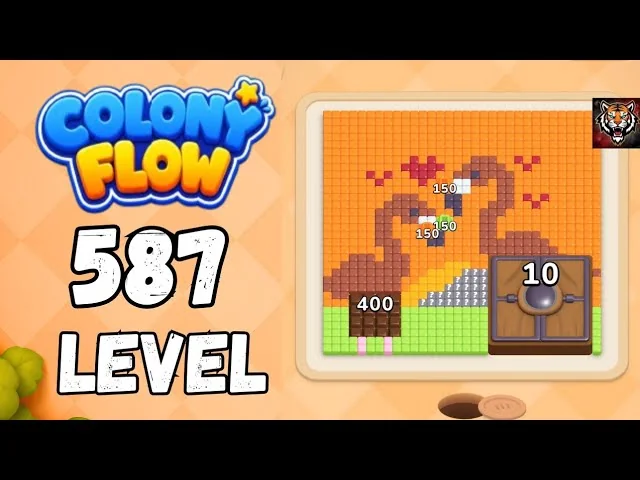 Colony Flow! Level 587 board layout