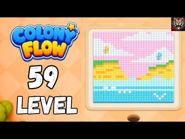 Colony Flow! Level 59 board layout
