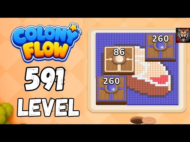 Colony Flow! Level 591 board layout