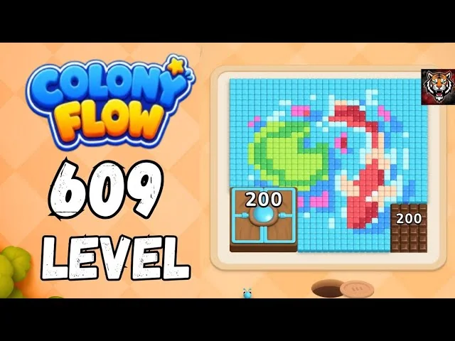 Colony Flow! Level 609 board layout
