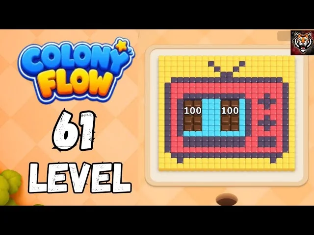 Colony Flow! Level 61 board layout