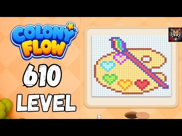 Colony Flow! Level 610 board layout