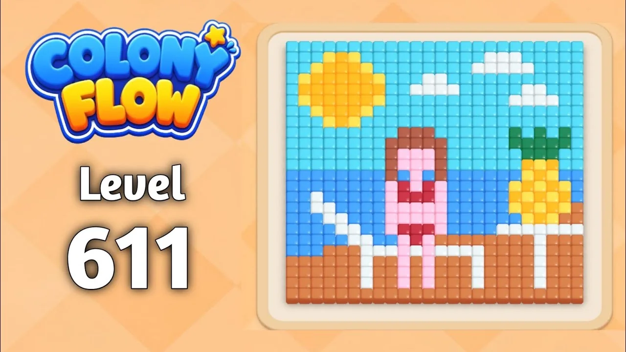 Colony Flow! Level 611 board layout