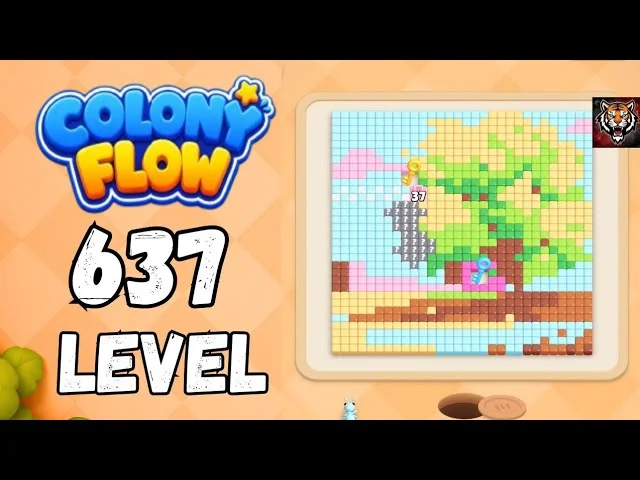 Colony Flow! Level 637 board layout