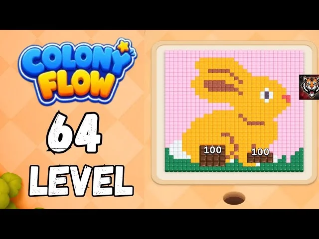 Colony Flow! Level 64 board layout