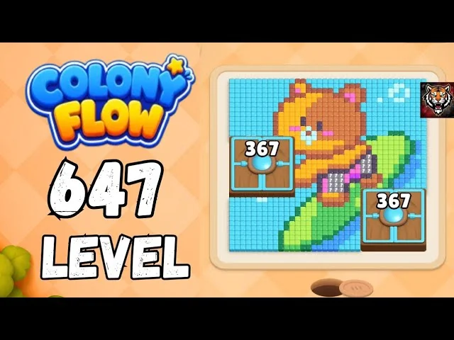 Colony Flow! Level 647 board layout