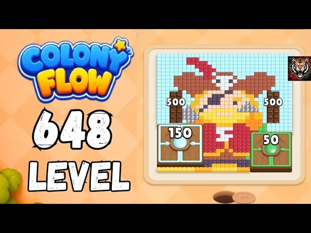 Colony Flow! Level 648 board layout