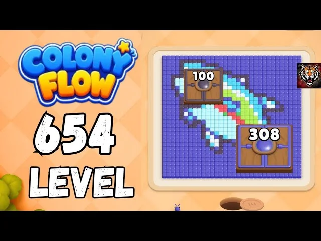 Colony Flow! Level 654 board layout
