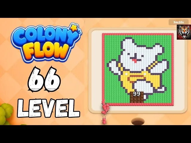 Colony Flow! Level 66 board layout