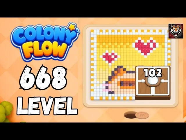 Colony Flow! Level 668 board layout