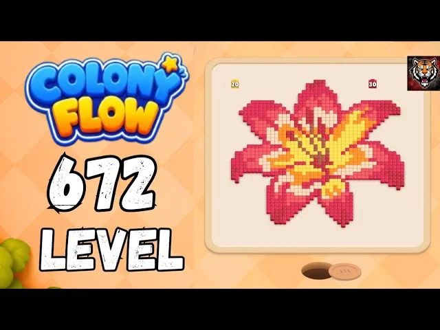 Colony Flow! Level 672 board layout