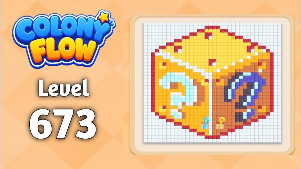 Colony Flow! Level 673 board layout