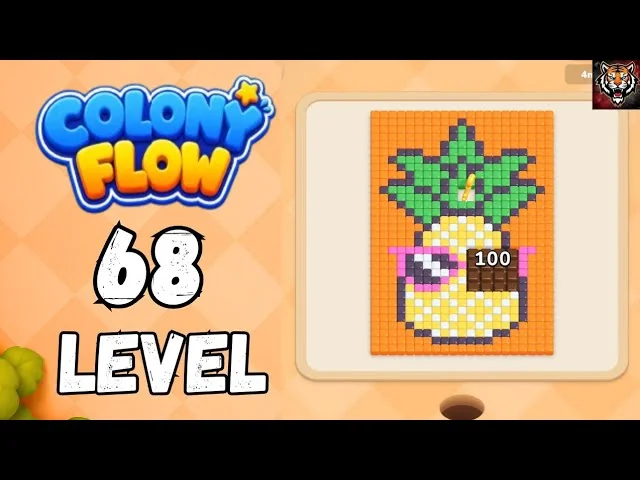 Colony Flow! Level 68 board layout