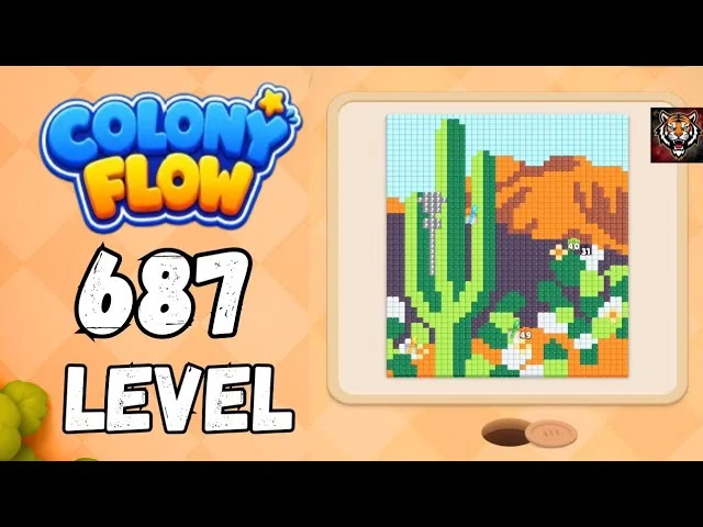 Colony Flow! Level 687 board layout