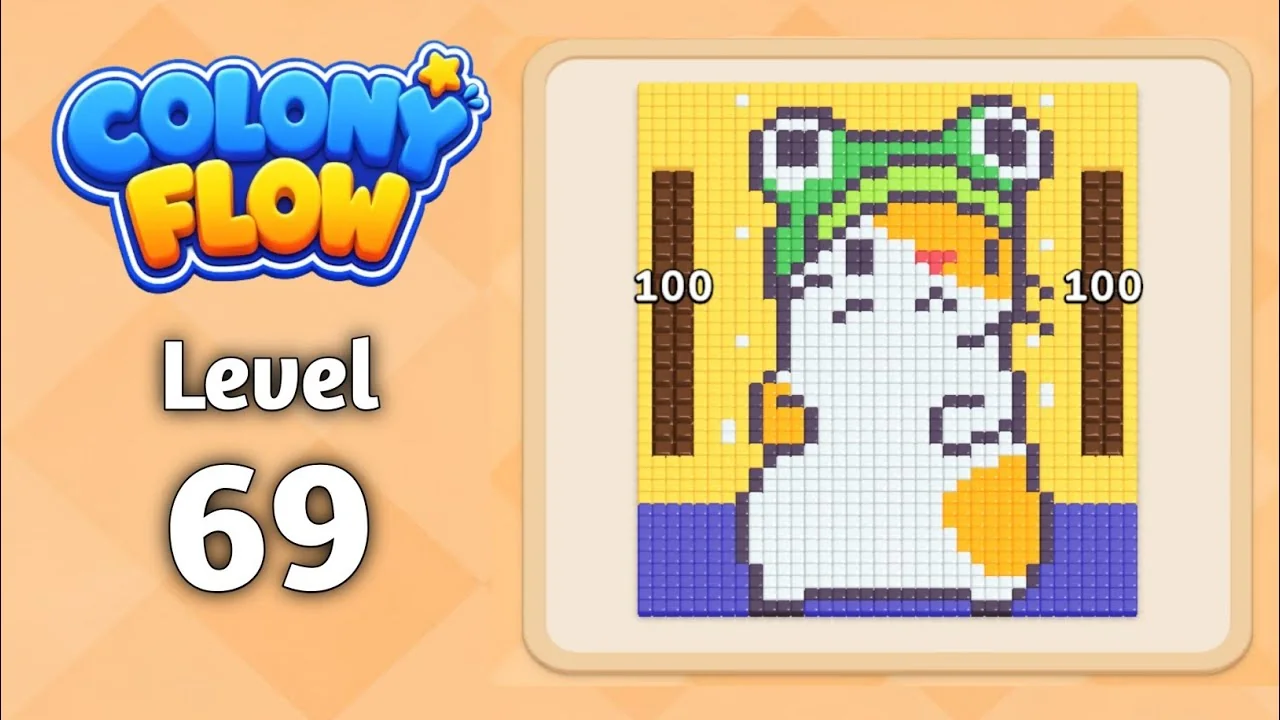Colony Flow! Level 69 board layout