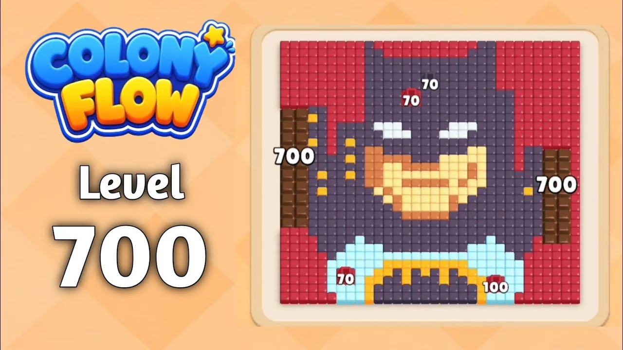Colony Flow! Level 700 board layout