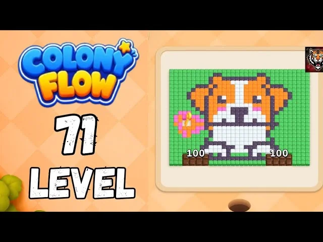 Colony Flow! Level 71 board layout