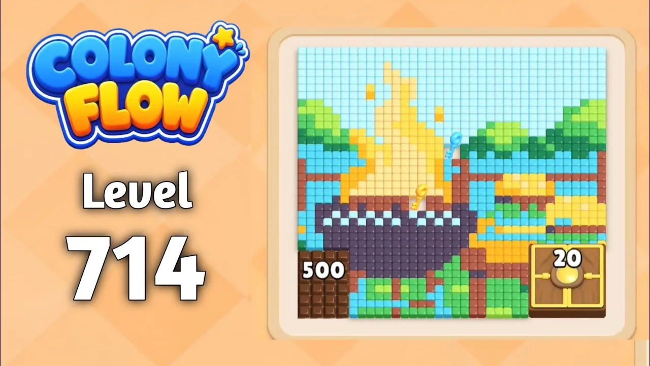 Colony Flow! Level 714 board layout