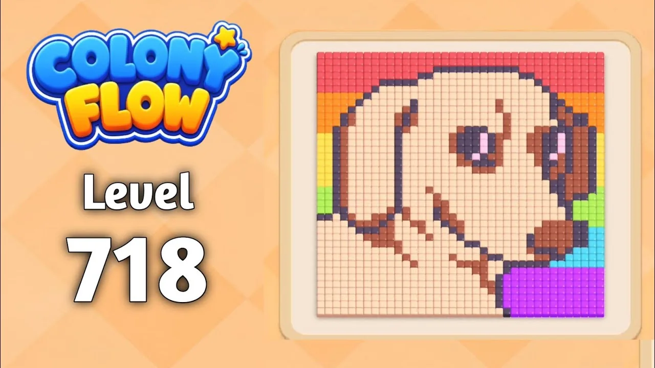 Colony Flow! Level 718 board layout