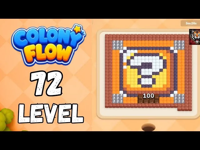 Colony Flow! Level 72 board layout
